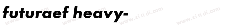 futuraef heavy字体转换